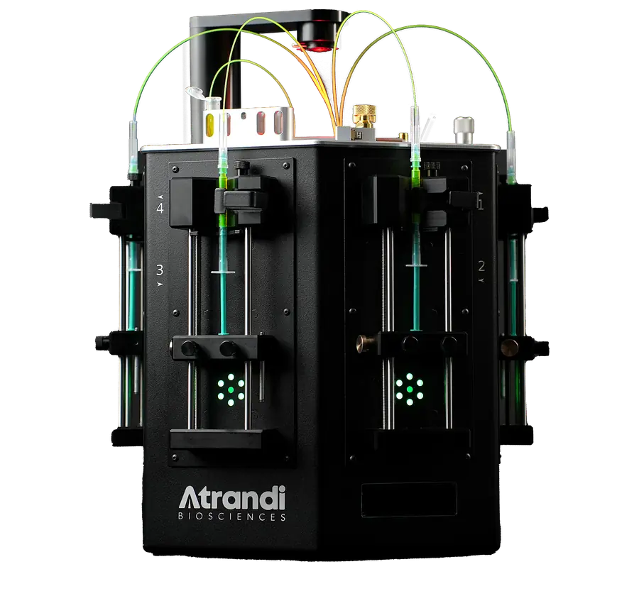 Atrandi Onyx droplet and capsule microfluidics platform