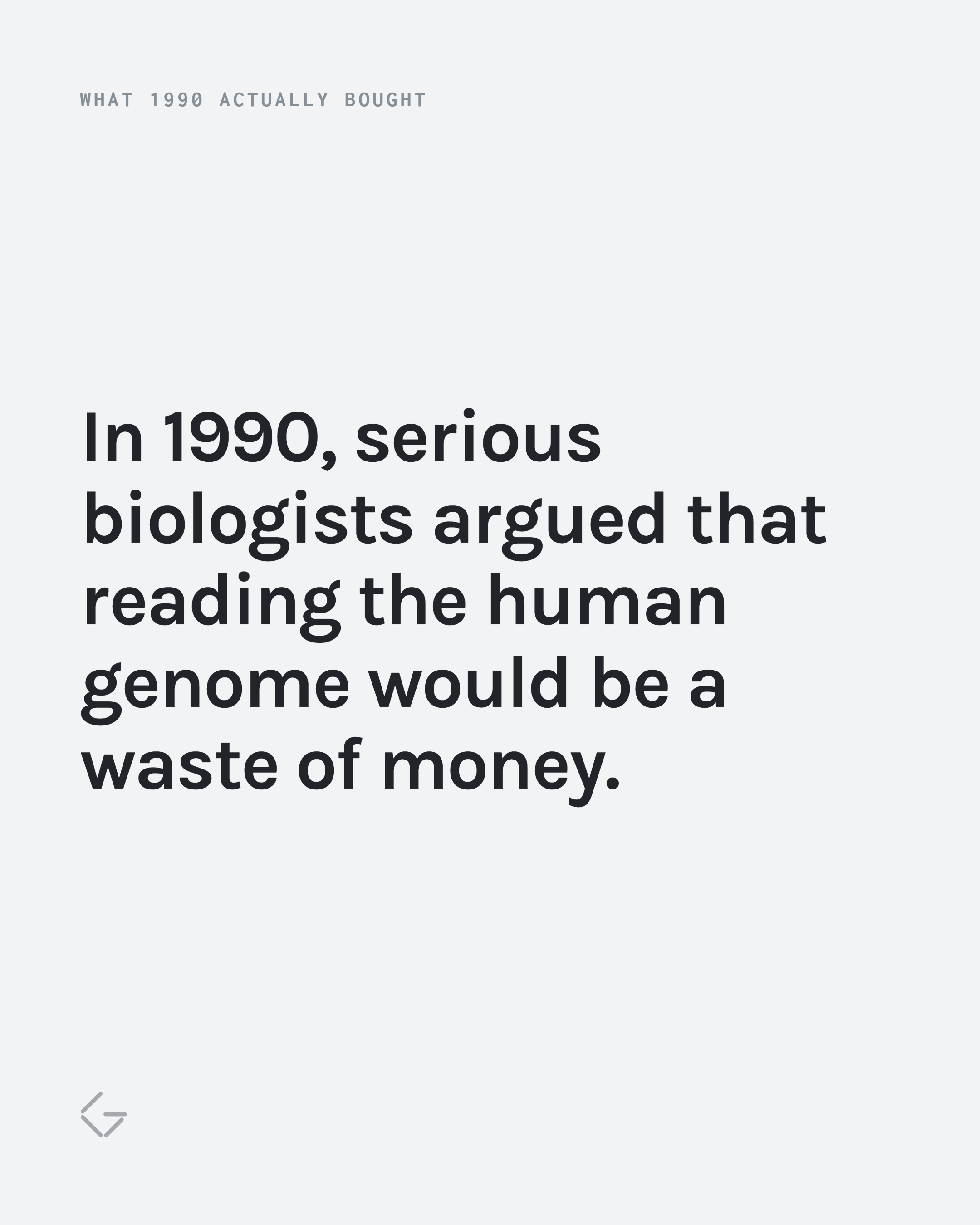 What 1990 actually bought, slide 1 of 10