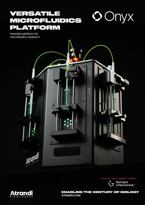 First page of Onyx Microfluidics Platform