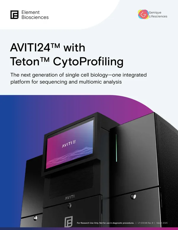 First page of AVITI24™ with Teton™ CytoProfiling